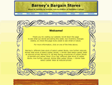 Tablet Screenshot of barneysbargainstores.com